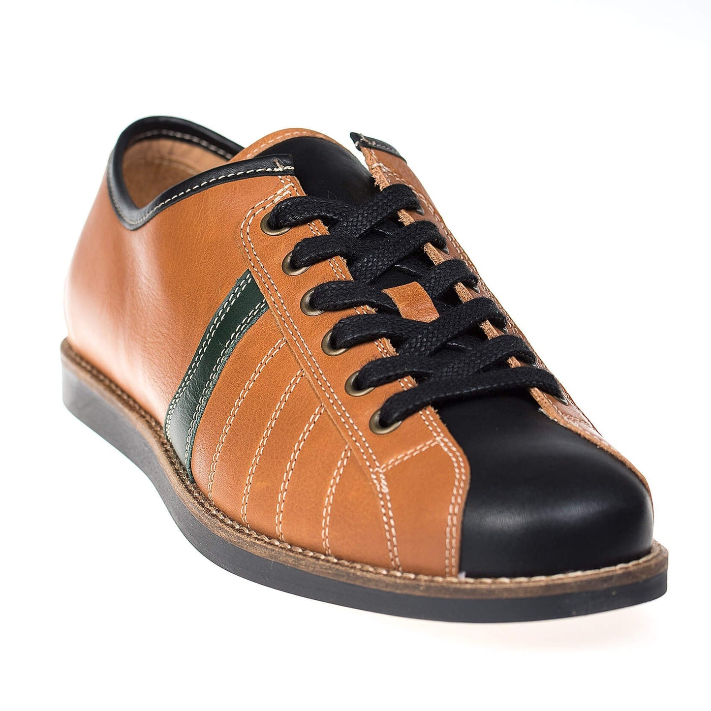 "The Bowler" - brown/green