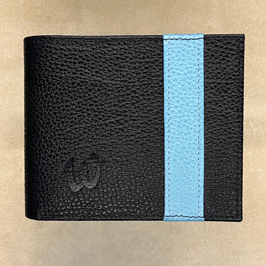 Wallet coin compartment with flap and steel ring, handmade by R.Horns Vienna