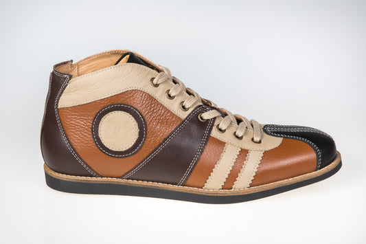 "The Racer" Retro Sneaker Leder_dukelbraun-braun-okka