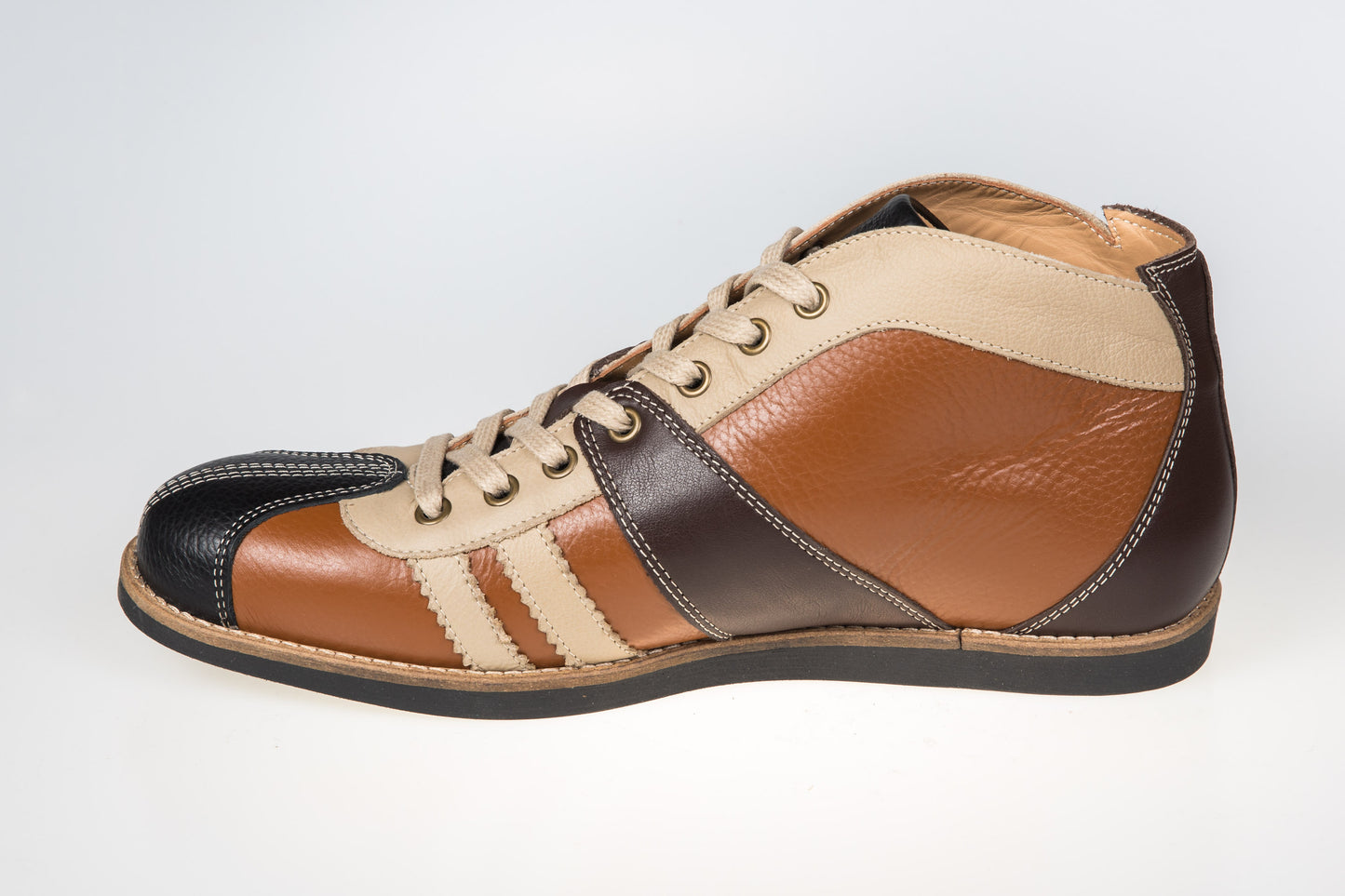 "The Racer" Retro Sneaker Leder_dukelbraun-braun-okka