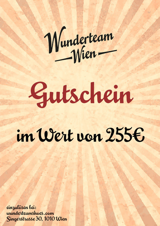 Gutschein 255 €