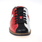"The Bowler" Twoface Retro Sneaker Leder - rot/weiß/schwarz
