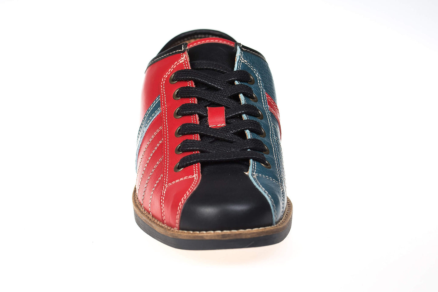 Retro Sneaker Echtleder petrol_rot