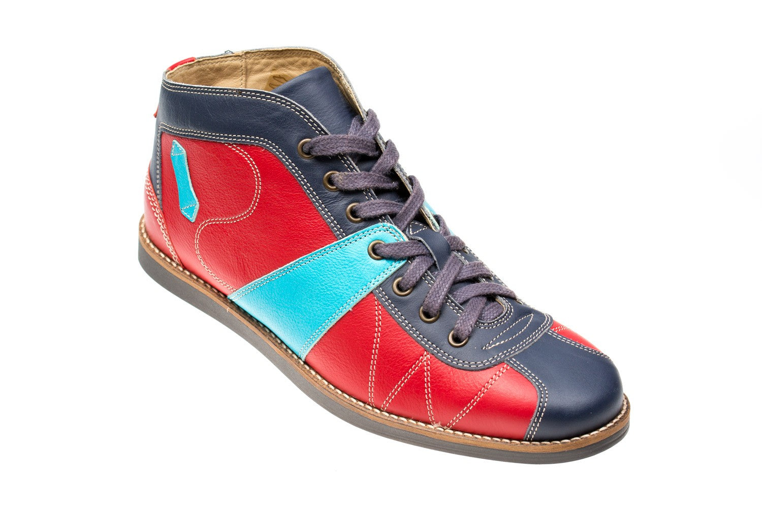 "The Kicker" - rot/dunkelblau/hellbalau
