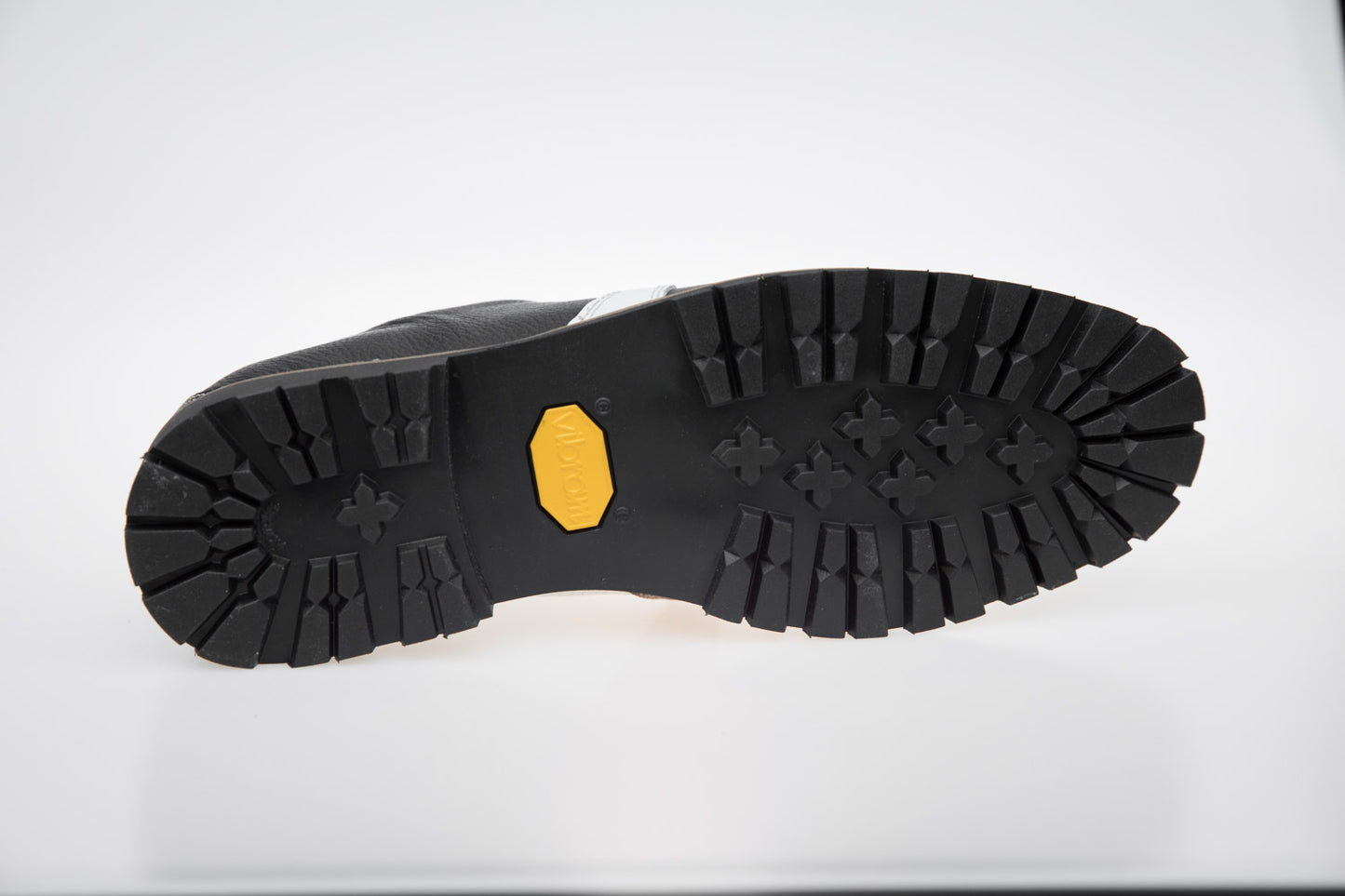 Retro Sneaker Echtleder schwarz_violett_Vibram