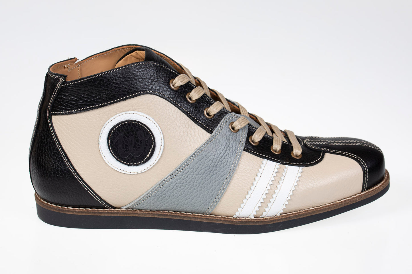 "The Racer" black/red/cream
