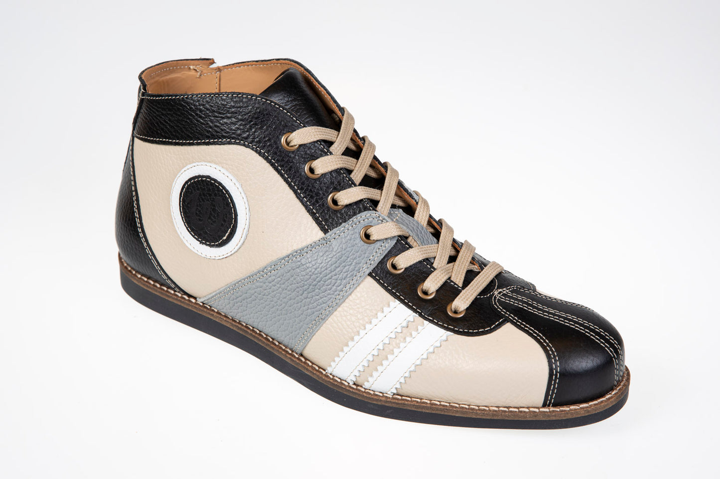 "The Racer" black/red/cream
