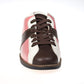 New Bowler - dusky pink/white/brown